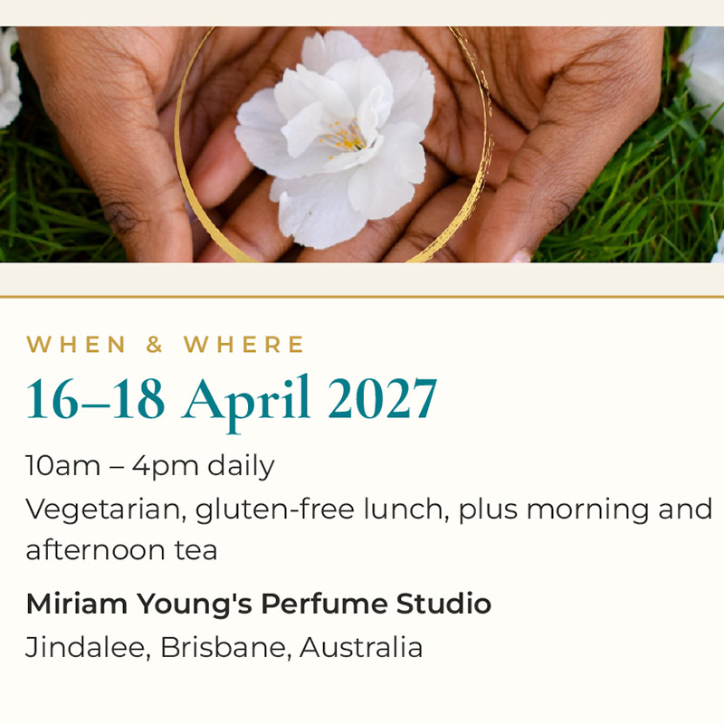 The Theoria Method: Three-Day Natural Perfumery Training